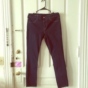 H&M dark denim skinny ankle SZ 31